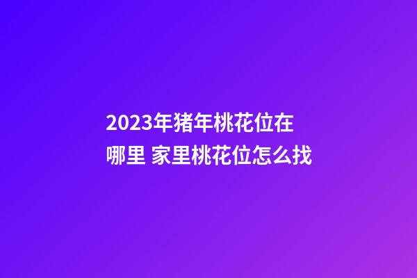 2023年猪年桃花位在哪里 家里桃花位怎么找